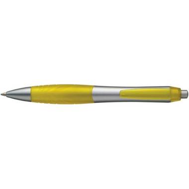 Guľôčkové pero, strieborná - žltá